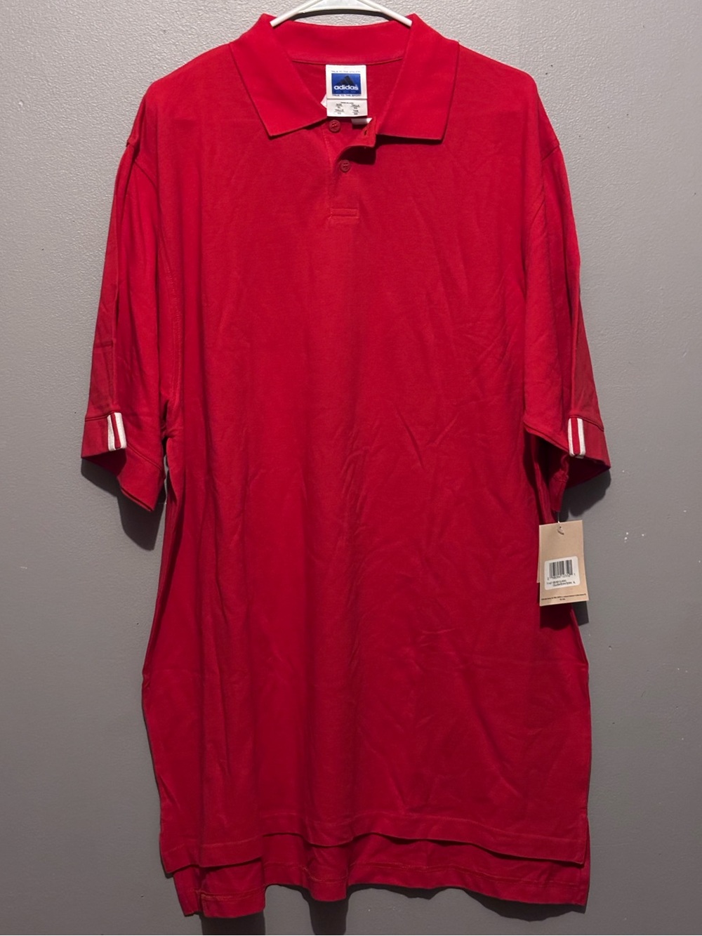 NWT adidas Men’s Red & White Polo Shirt